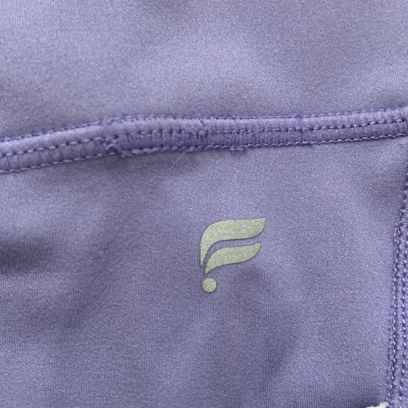 Purple fabletics biker shirts with colorful leash pockets! - Picture 4 of 5